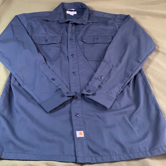 Carhartt Other - Men’s Carhartt navy, long sleeve shirt. Size L. Chest approx 24 inches